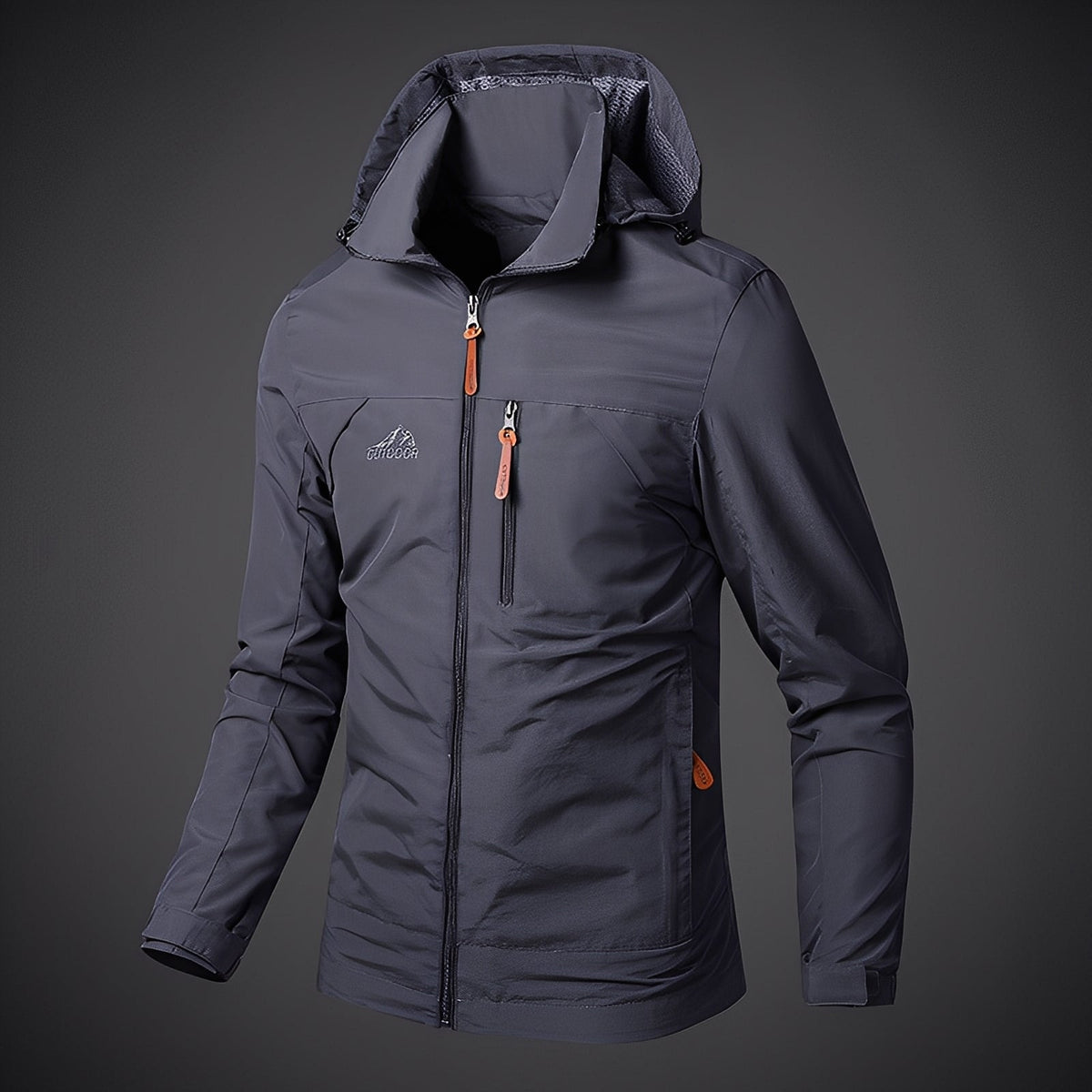 Krohn-e | Lässige Outdoor-Jacke mit Kapuze für Männer