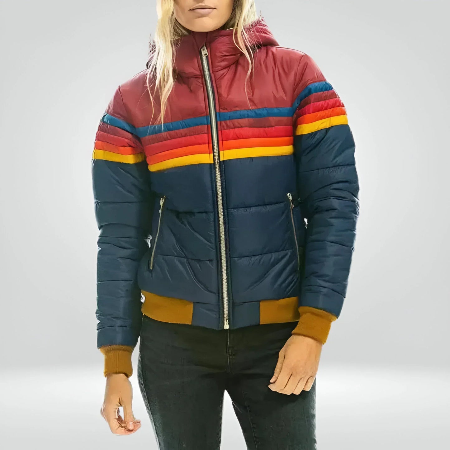 Fudus Sport Kapuzenpullover mit Streifen