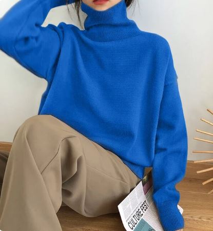 Susans eleganter Rollkragenpullover