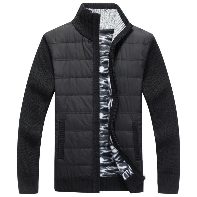 Herren moderne Steppjacke mit Strickärmeln Krohn-e