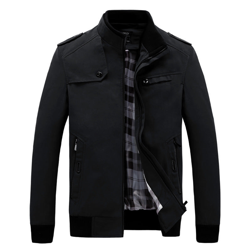 Herren stylische Freizeitjacke im modernen Biker-Stil Krohn-e