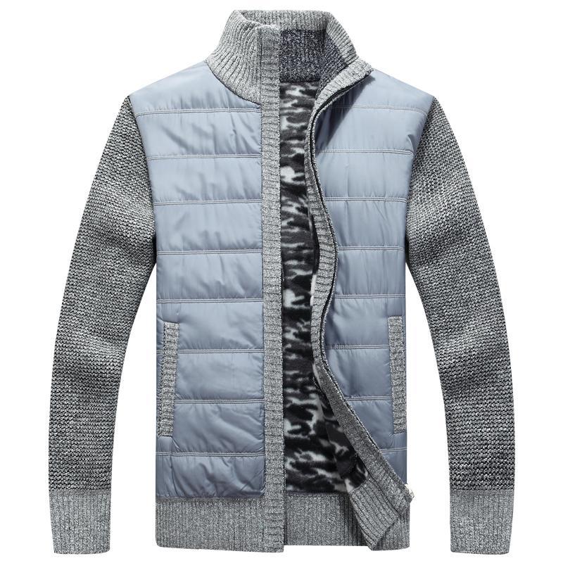 Herren moderne Steppjacke mit Strickärmeln Krohn-e