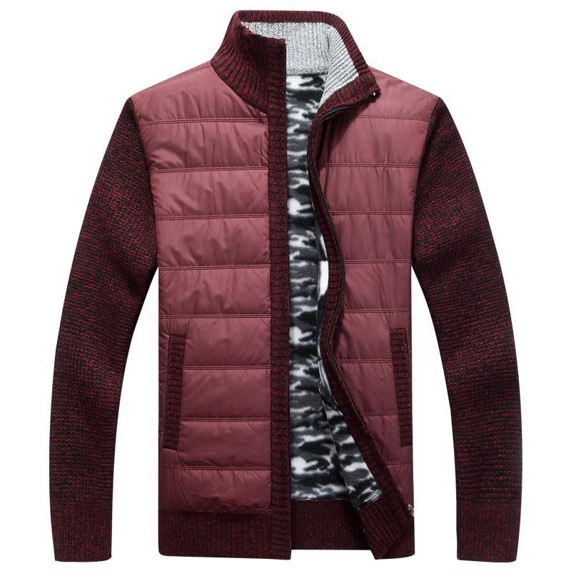 Herren moderne Steppjacke mit Strickärmeln Krohn-e