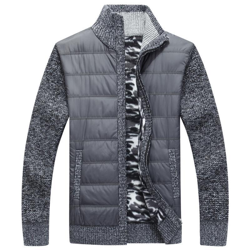 Herren moderne Steppjacke mit Strickärmeln Krohn-e
