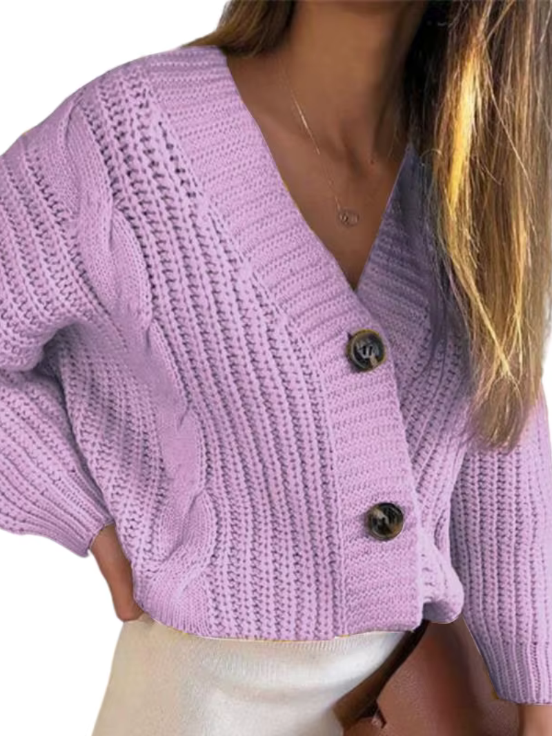 Krohn-e | Der Grobe Strickcardigan mit Zopfmuster & Charakter