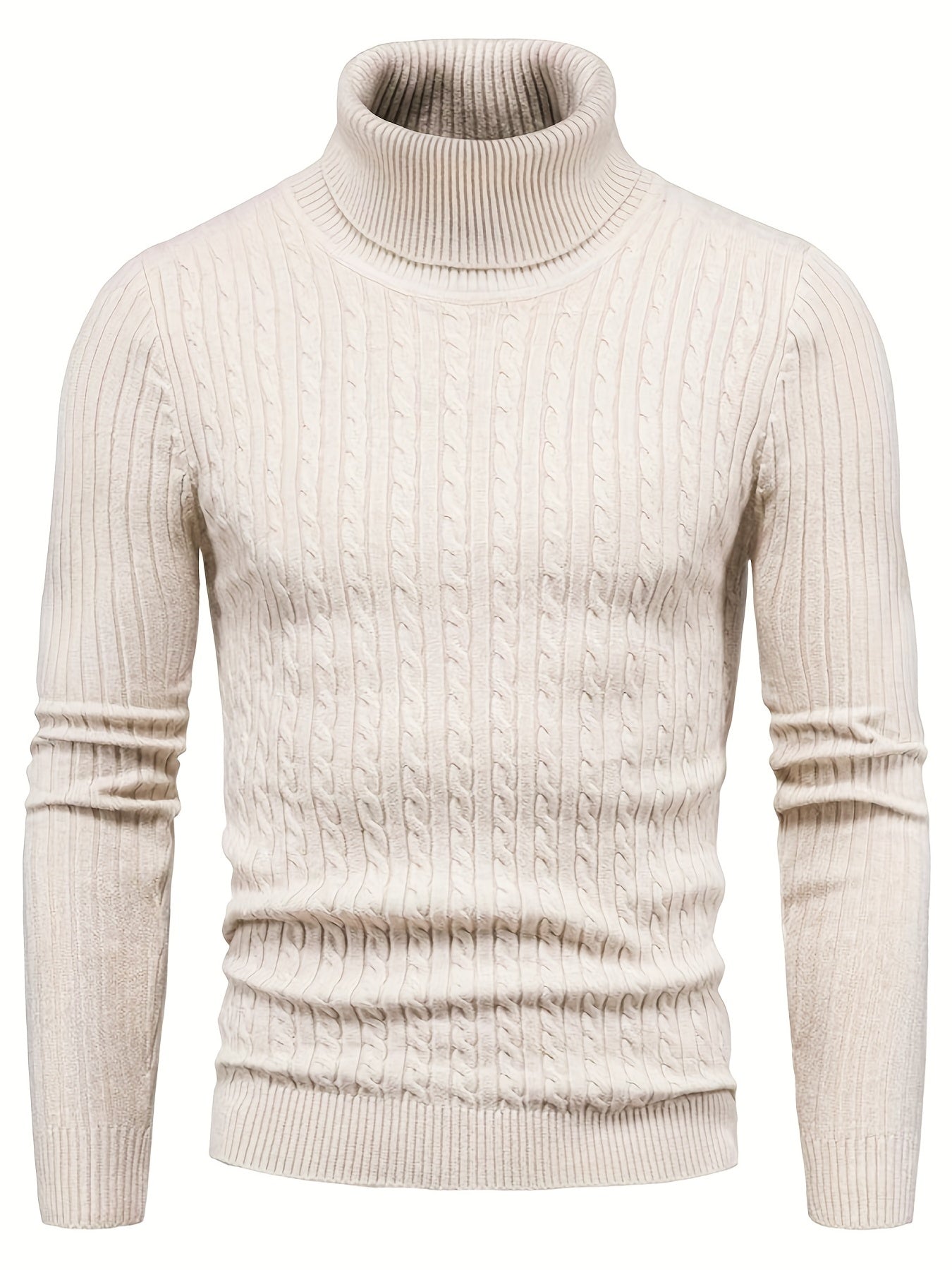 Krohn-e | Kabelstrick Rollkragenpullover Weich und Warm Perfekt für Herbst und Winter