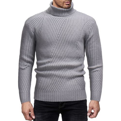 Herren Strickpullover mit modernem Rollkragen und strukturierter Optik Krohn-e