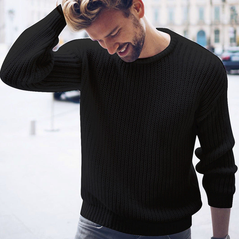Herren lässiger Pullover mit luftiger Struktur Krohn-e