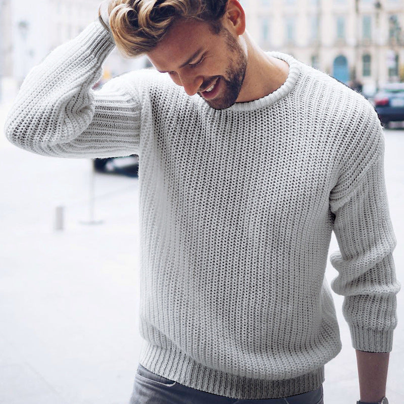 Herren lässiger Pullover mit luftiger Struktur Krohn-e