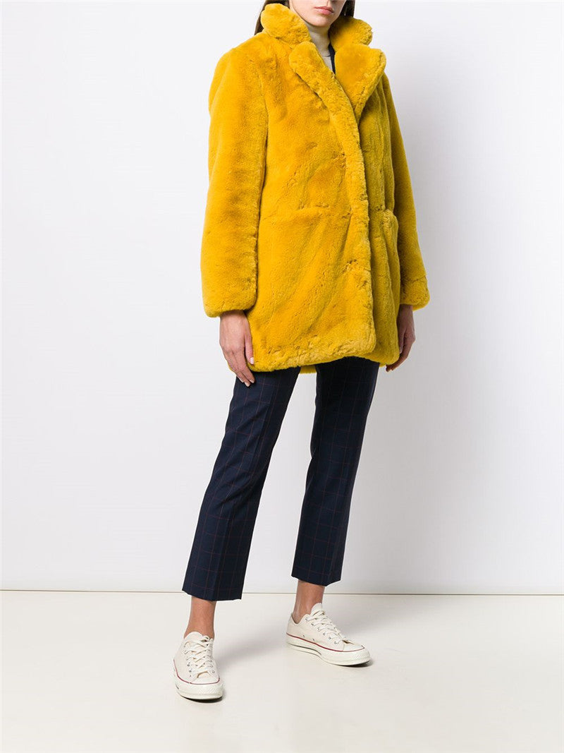 Krohn-e | Midi-Lang mit Weitem Schnitt für Damen Ideal für Den Herbst