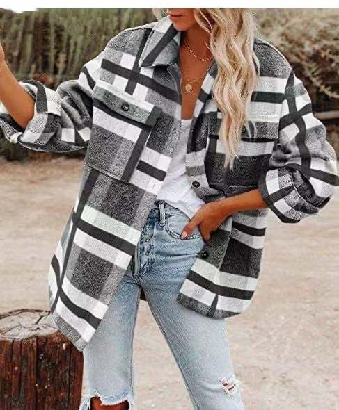 Damen-Overshirt Gracelyn im rustikalen Karomuster