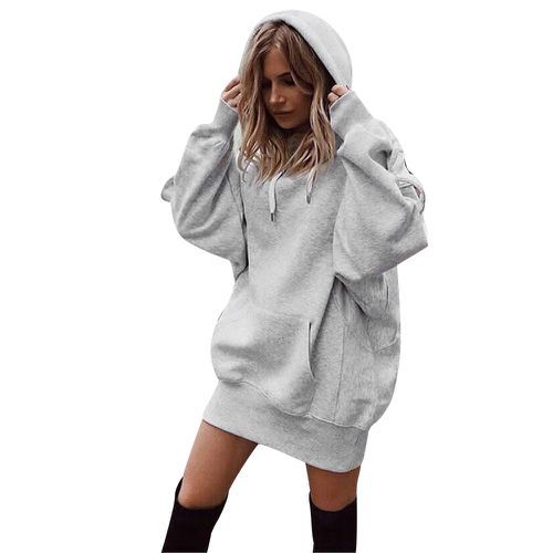 Damen Oversized Kapuzenkleid Krohn-e