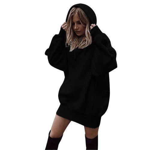 Damen Oversized Kapuzenkleid Krohn-e