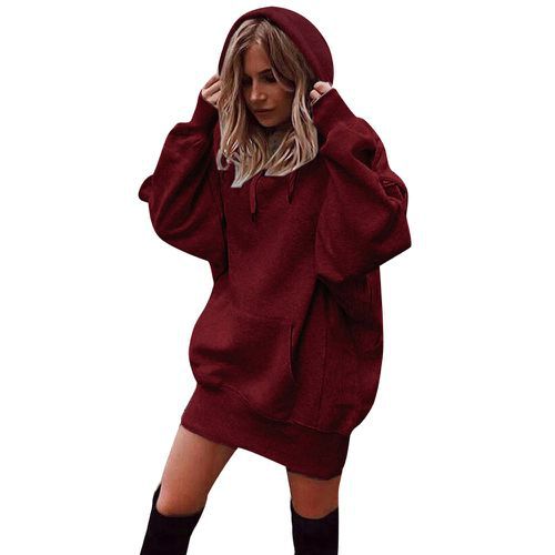 Damen Oversized Kapuzenkleid Krohn-e