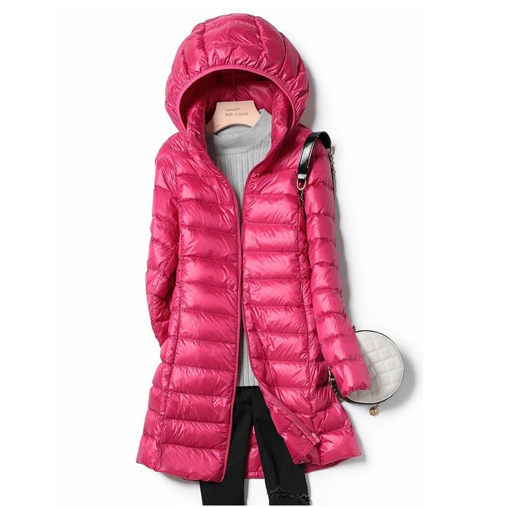 Krohn-e | Damen Ultraleichte Winterjacke Mit Abnehmbarem Kapuzen