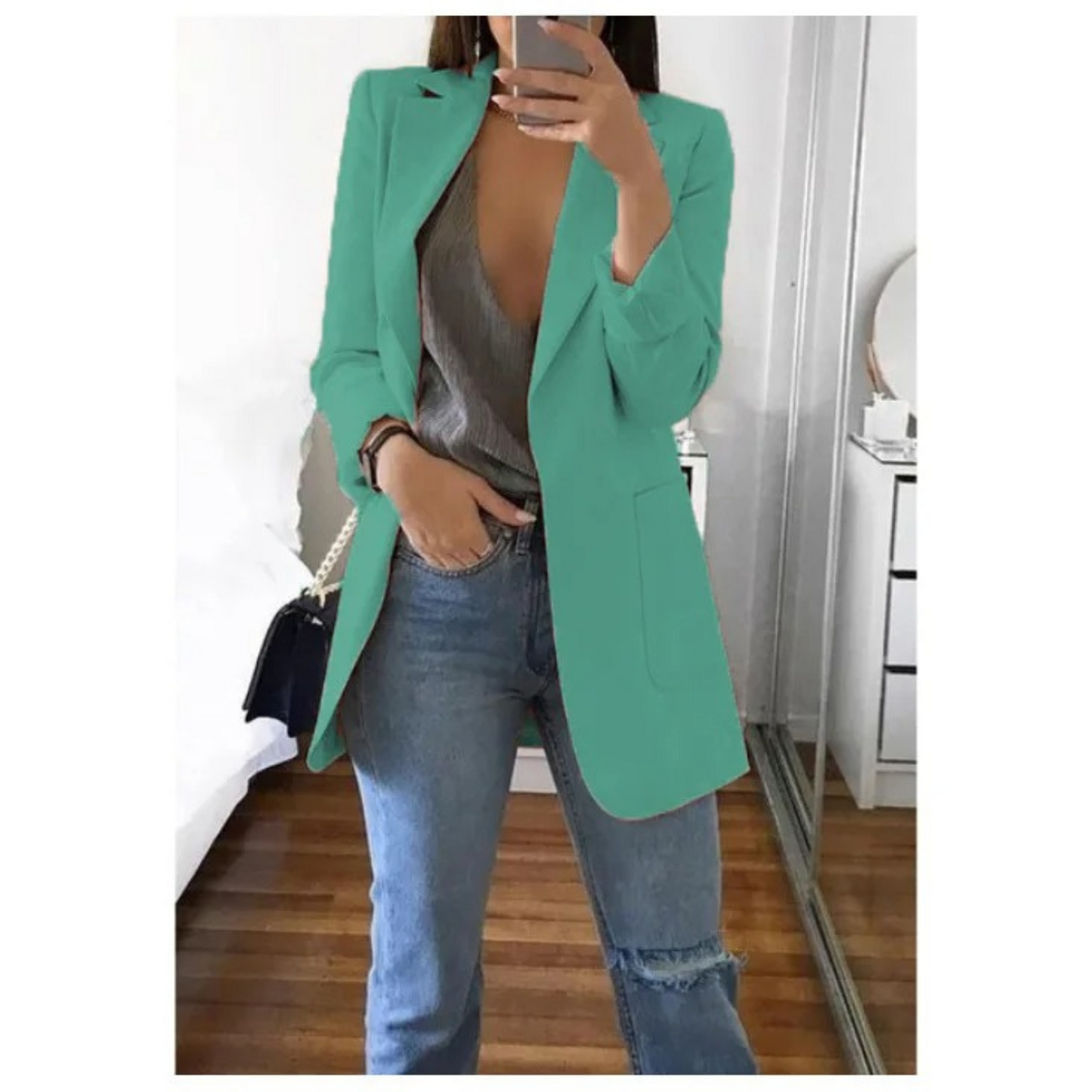 Krohn-e | Blazer für Frauen Khaki Farbe Herbst Moda