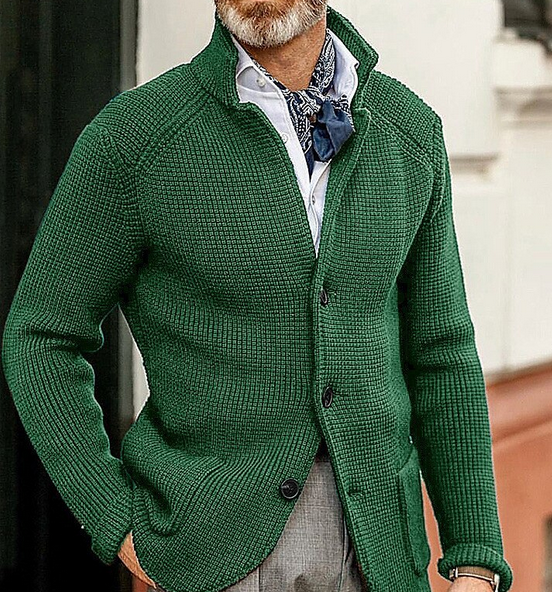Herren-Blazer im Retro-Patchwork-Stil