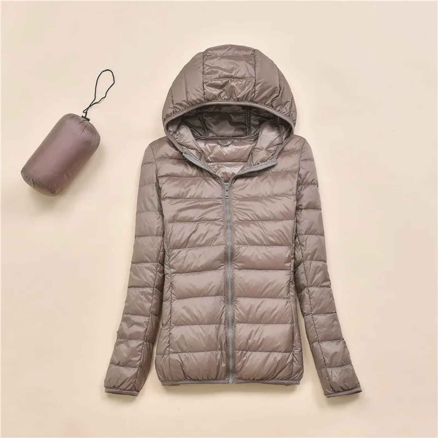 Krohn-e | Damen Steppjacke mit Kapuze
