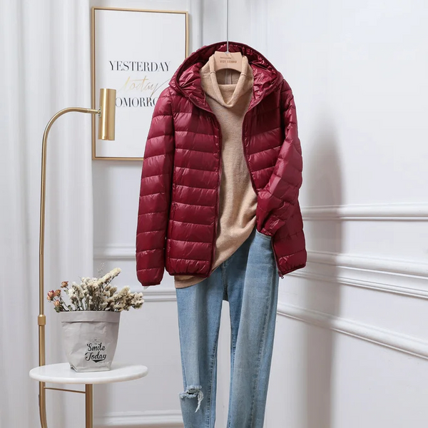 Krohn-e | Leichte Pufferjacke Kapuzen Reißverschluss Freizeitoberbekleidung