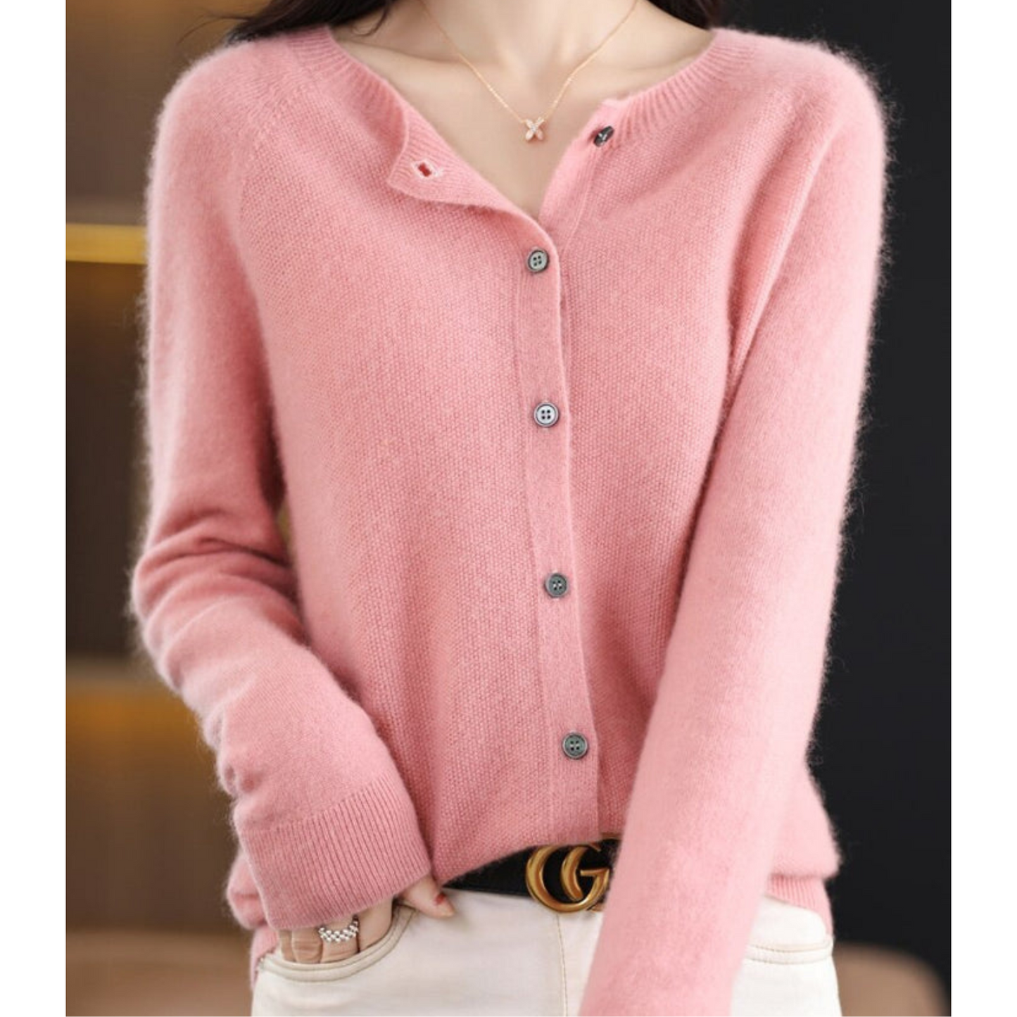 Krohn-e | Cardigan - 100% Kaschmir Cardigan