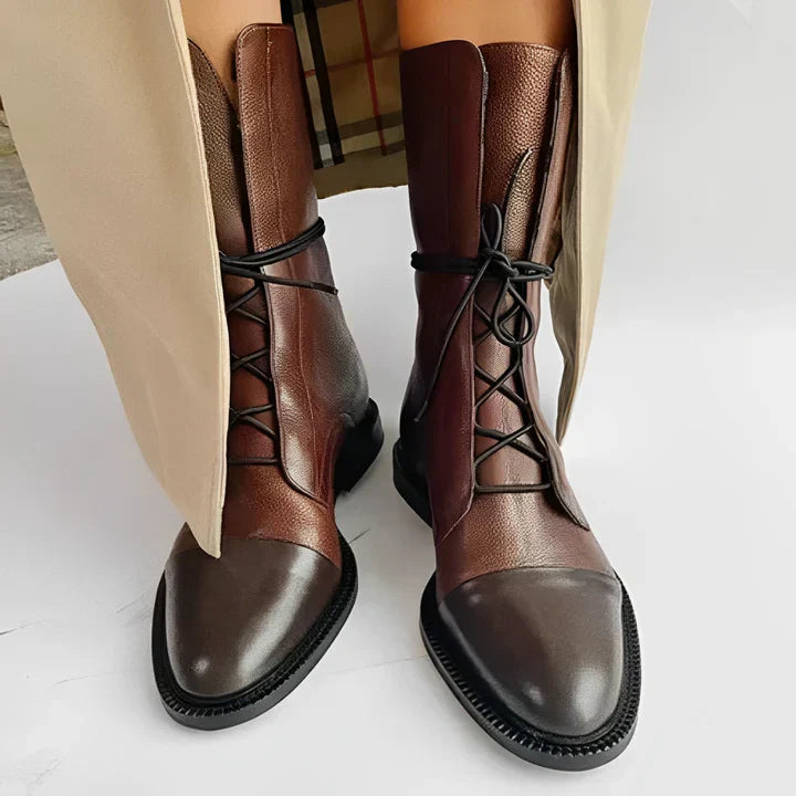 Krohn-e | Klassische Damenstiefel aus Leder