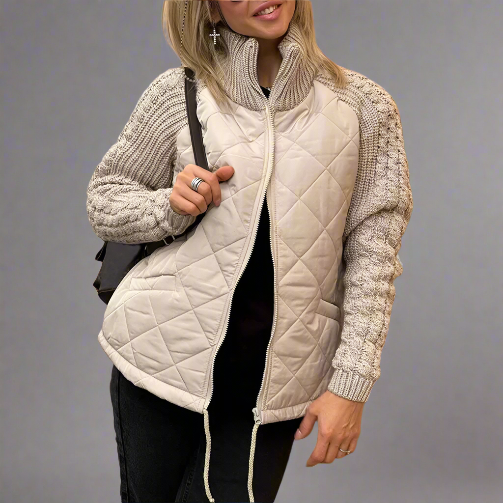 Krohn-e | Jacket mit Gestrickten Ärmeln für Den Herbst