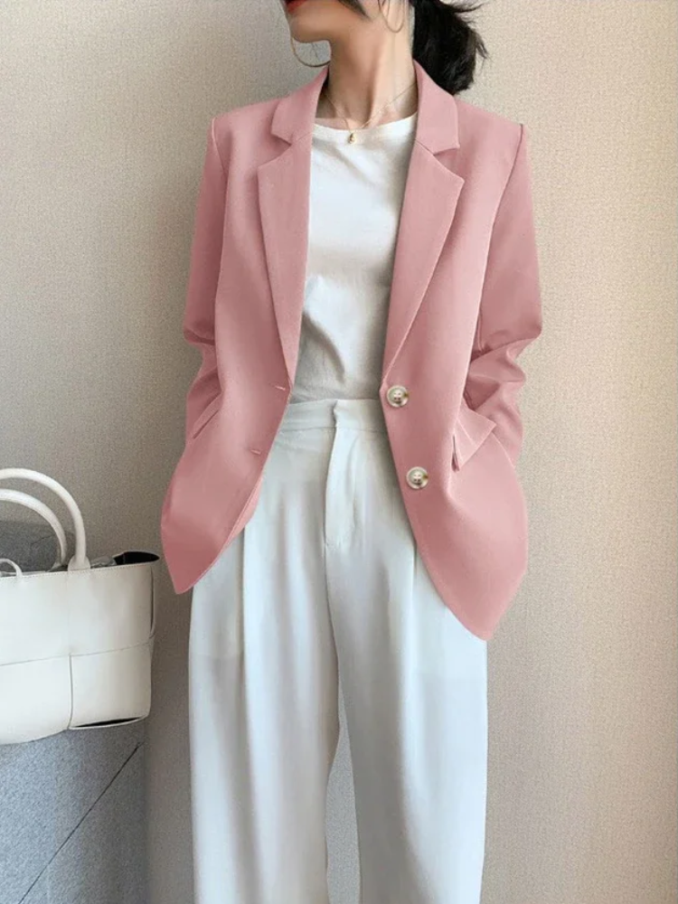 Avelena Damen Blazer: Luxus Doppelknopf