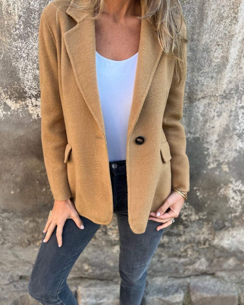Krohn-e | Klassische, Leicht Taillierte Jacke für Damen