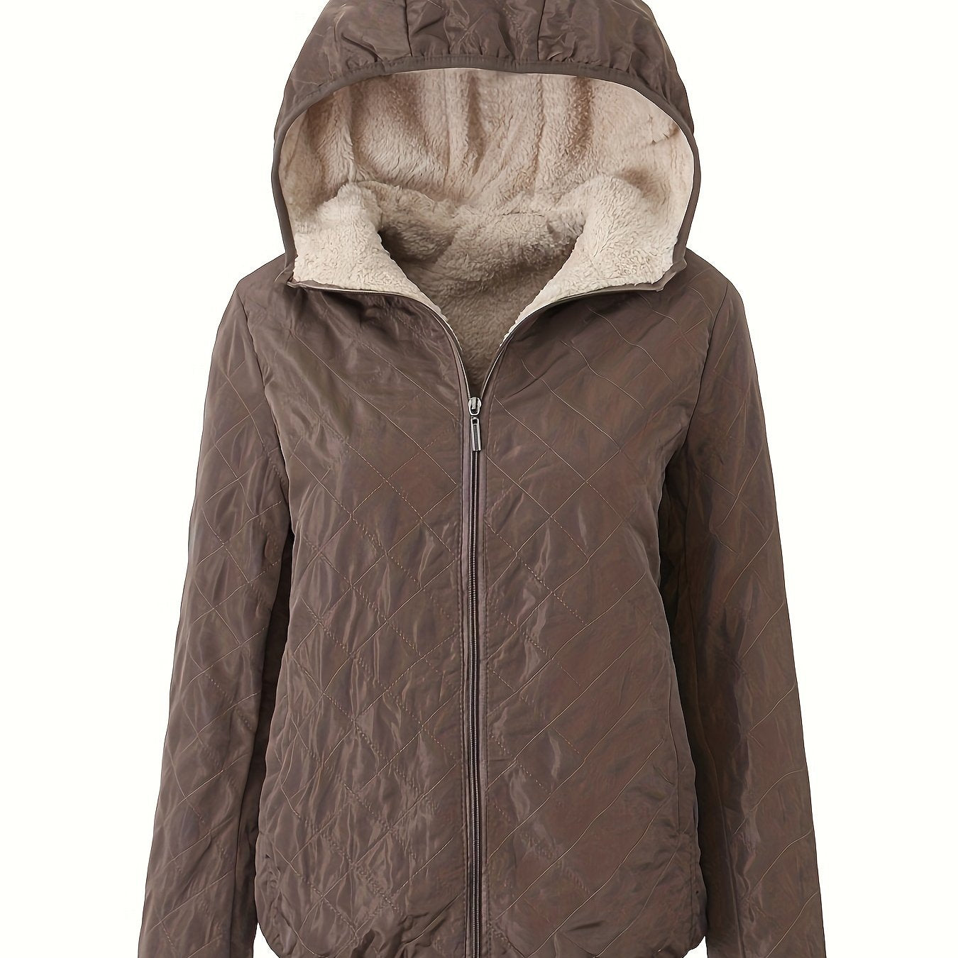 Krohn-e | Steppjacke mit Kapuze und Reißverschluss