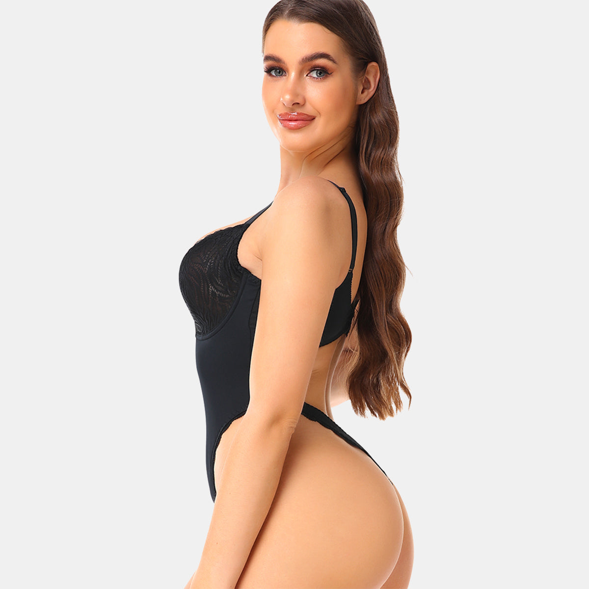 Anne: Verlockender Spitzenbody im String-Stil