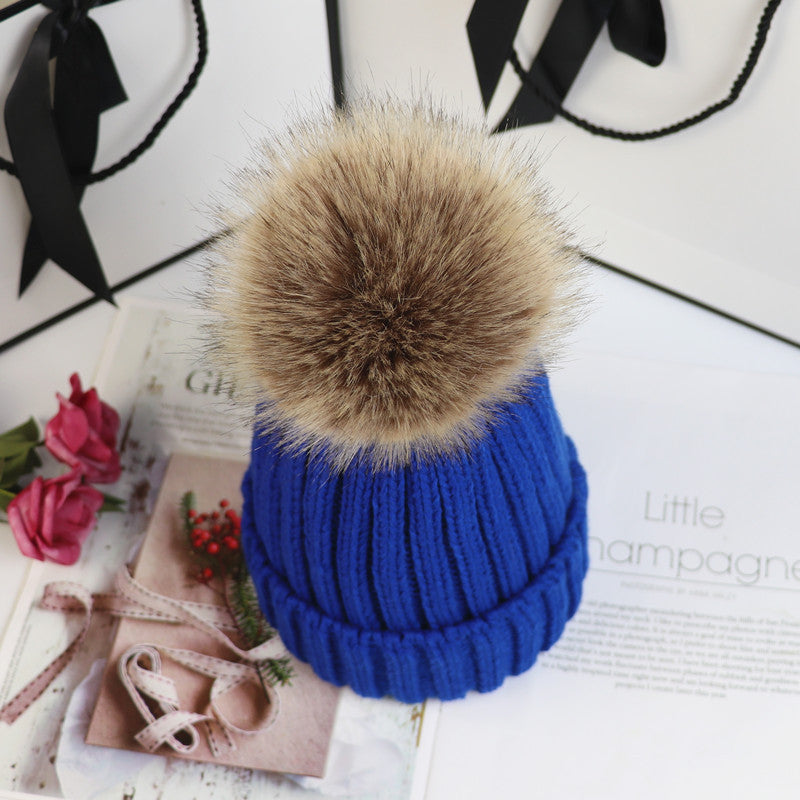 KROHN-E Damen Strickmütze Wärme Stretch-Passform Winter Bommel