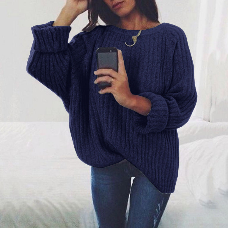 Damen Grobstrickpullover mit übergroßer Passform und strukturiertem Design Krohn-e