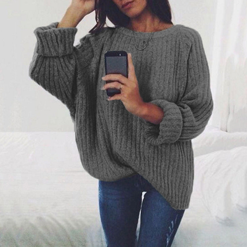 Damen Grobstrickpullover mit übergroßer Passform und strukturiertem Design Krohn-e