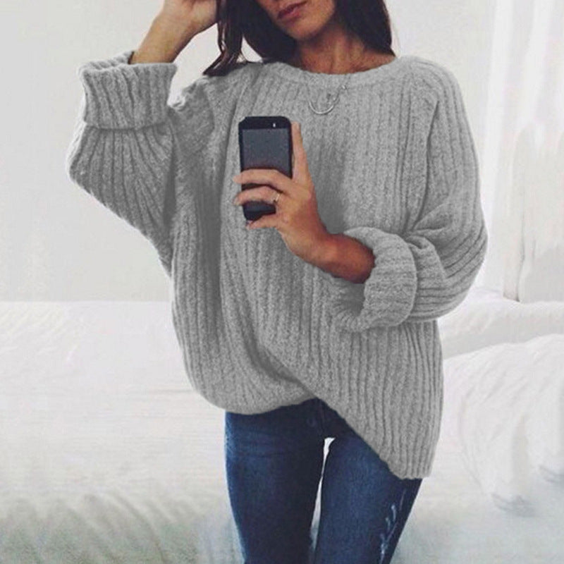 Damen Grobstrickpullover mit übergroßer Passform und strukturiertem Design Krohn-e