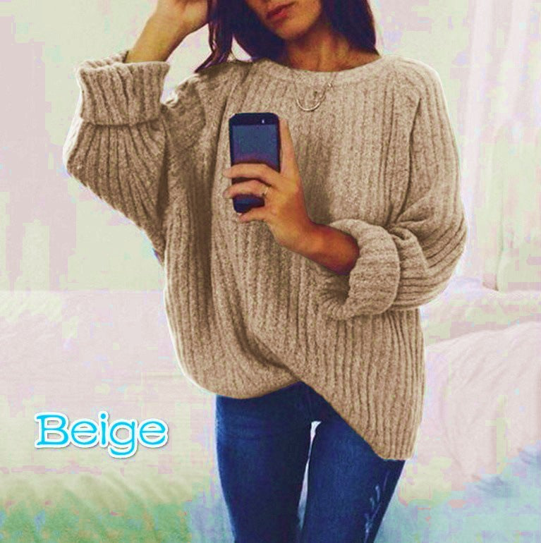 Damen Grobstrickpullover mit übergroßer Passform und strukturiertem Design Krohn-e