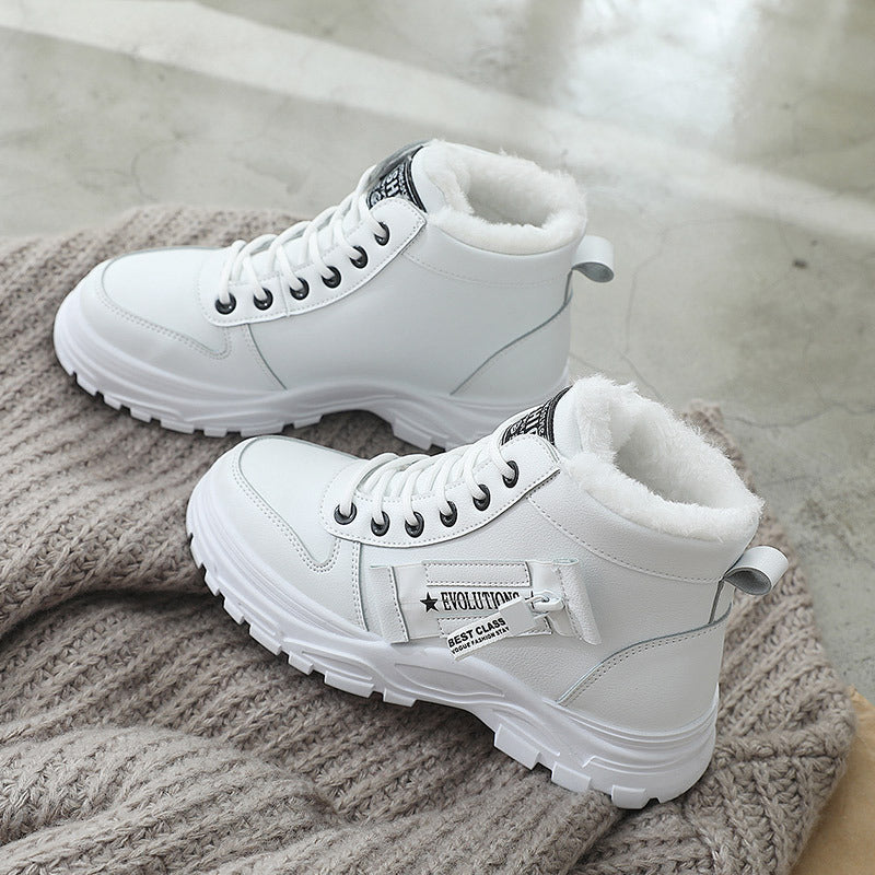 Krohn-e | Stiefel - Kunstleder - High-Top - Chunky Plateausohle - Schnürverschluss