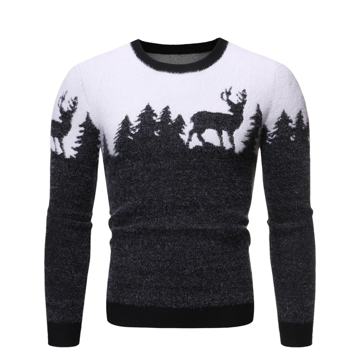 Herren gemütlicher Pullover mit Motivprint Krohn-e
