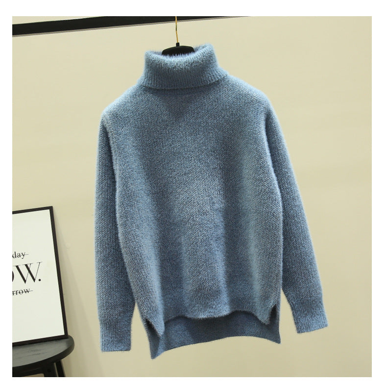 Damen Oversized Rollkragenpullover aus weichem Strick Krohn-e