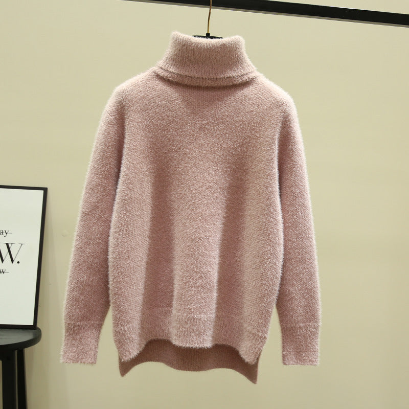 Damen Oversized Rollkragenpullover aus weichem Strick Krohn-e