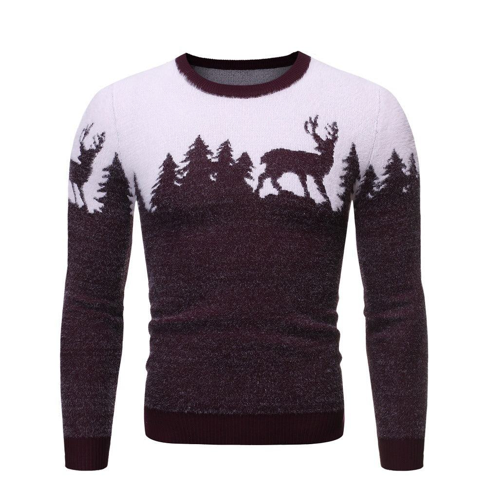 Herren gemütlicher Pullover mit Motivprint Krohn-e