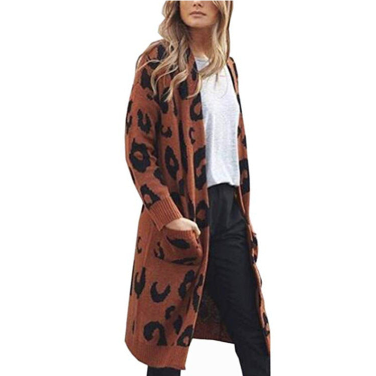 Damen Langärmliger Strickmantel Krohn-e