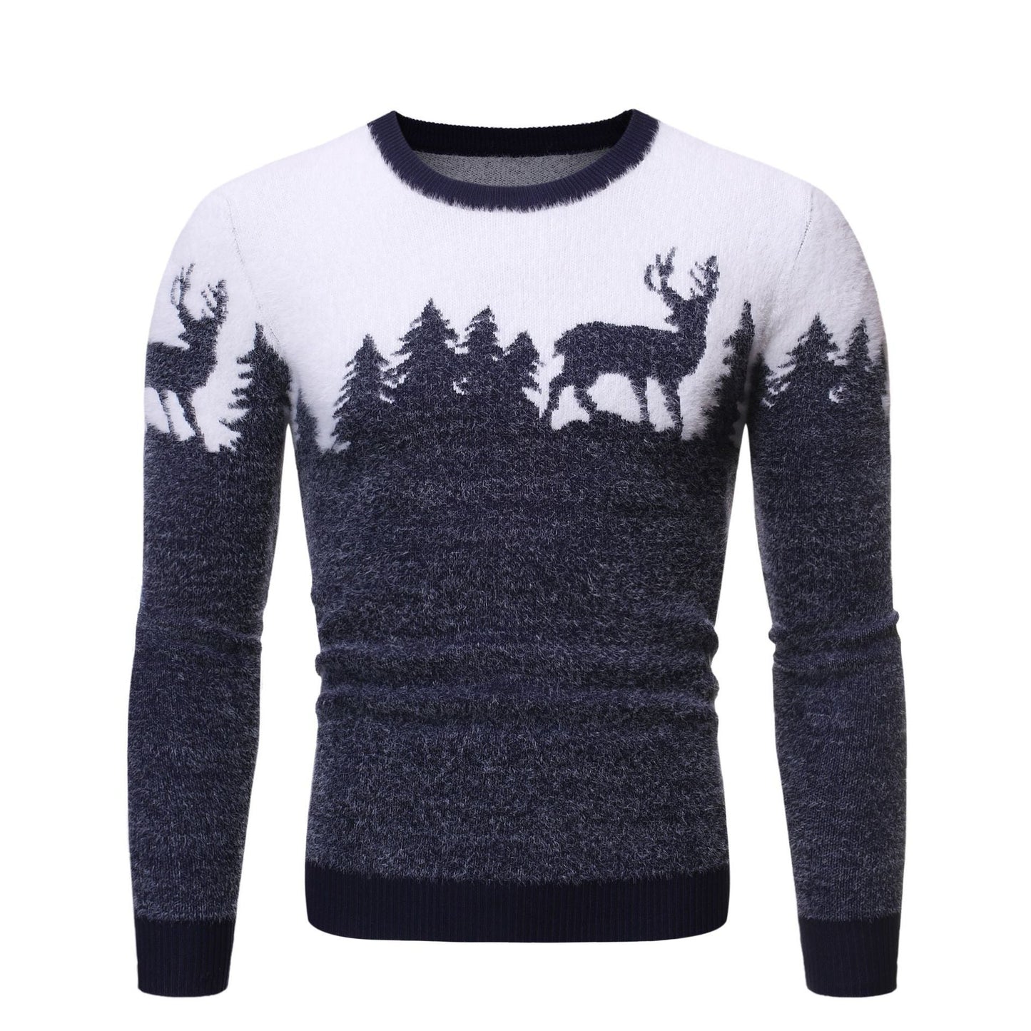 Herren gemütlicher Pullover mit Motivprint Krohn-e