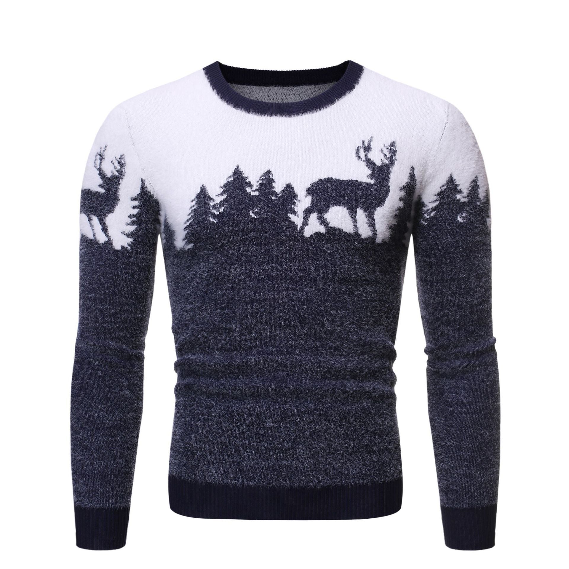 Herren gemütlicher Pullover mit Motivprint Krohn-e