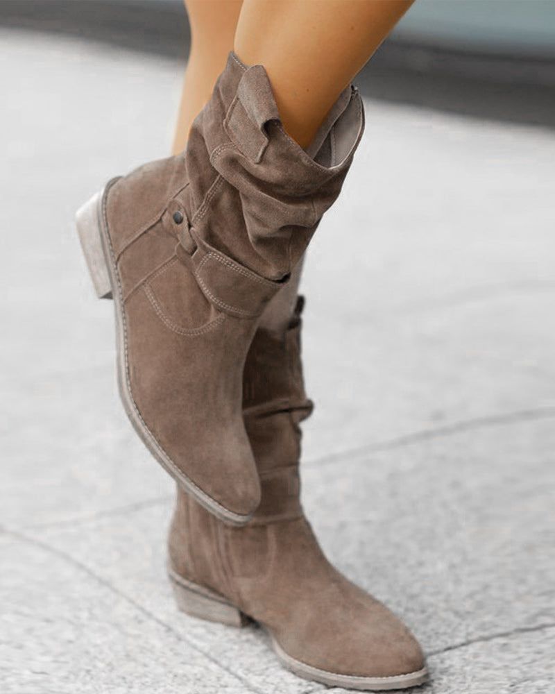 Krohn-e | Trendige Stiefel mit Niedrigen Absätzen