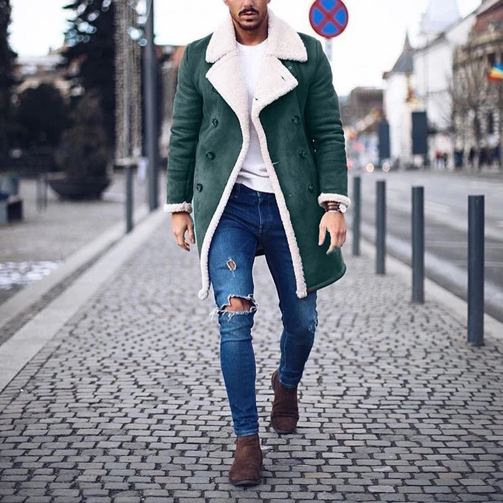Herren Lammfellmantel mit luxuriösem Teddyfutter Krohn-e