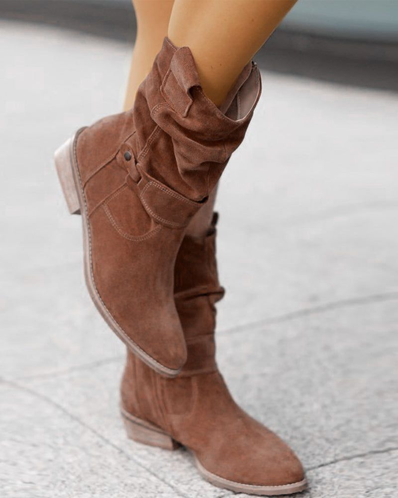 Krohn-e | Trendige Stiefel mit Niedrigen Absätzen