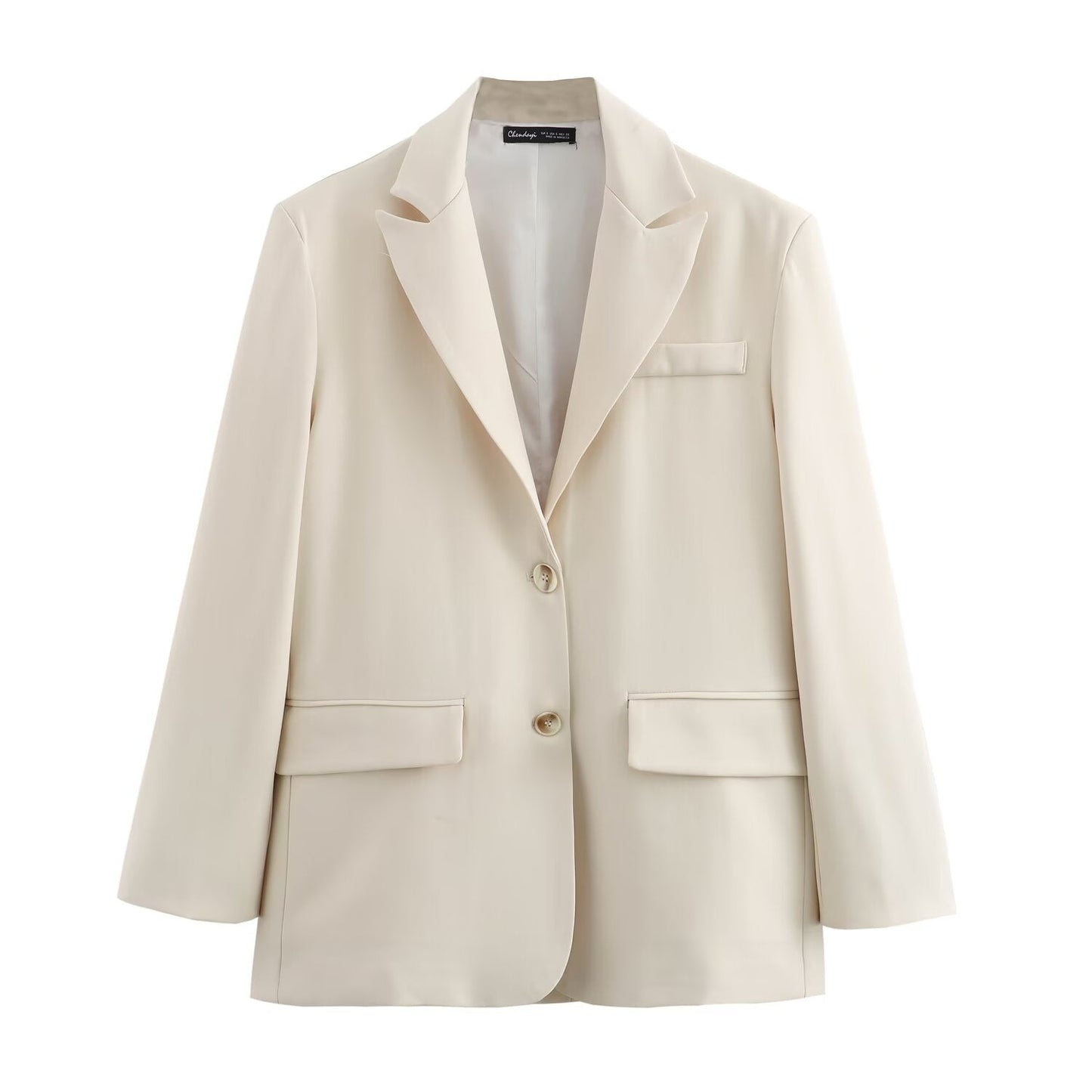 Loose-fitting White/Off-White Blazer Outfits 2024