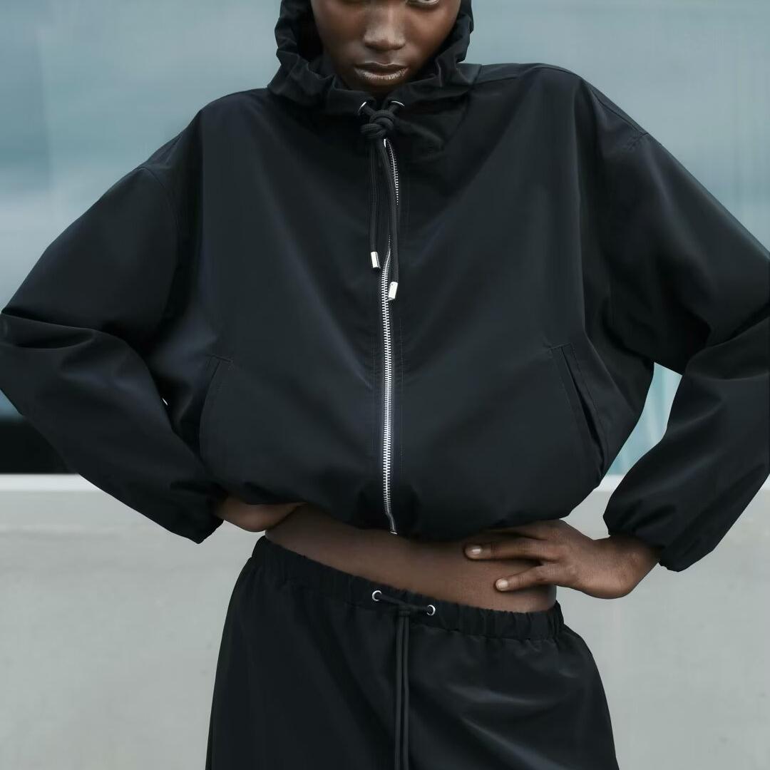 Fudus Damen Strickjacke mit Kapuze