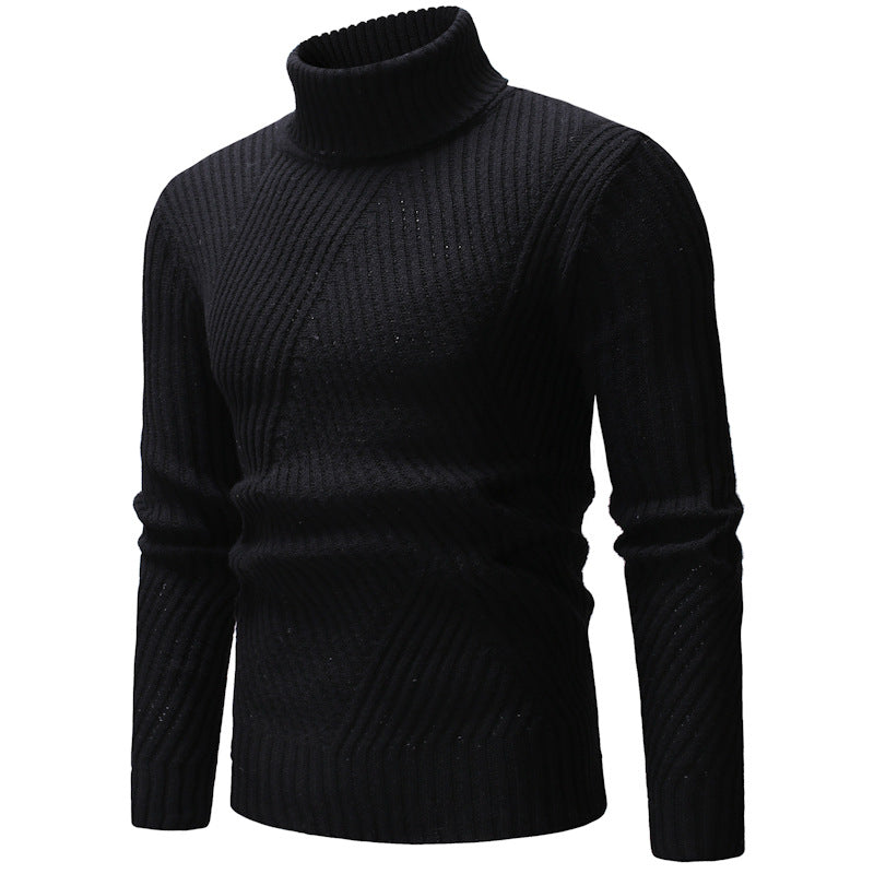 Damen Rollkragenpullover mit strukturiertem Design von Krohn-e