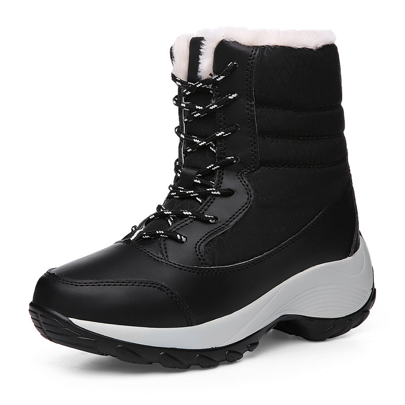 Krohn-e | Winter Wasserdichte Stiefeletten Aus Leder In Knöchelhöhe
